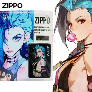 ZIPPO打火机金克丝暴走萝莉正品芝宝煤油防风创意圣诞礼物送男友