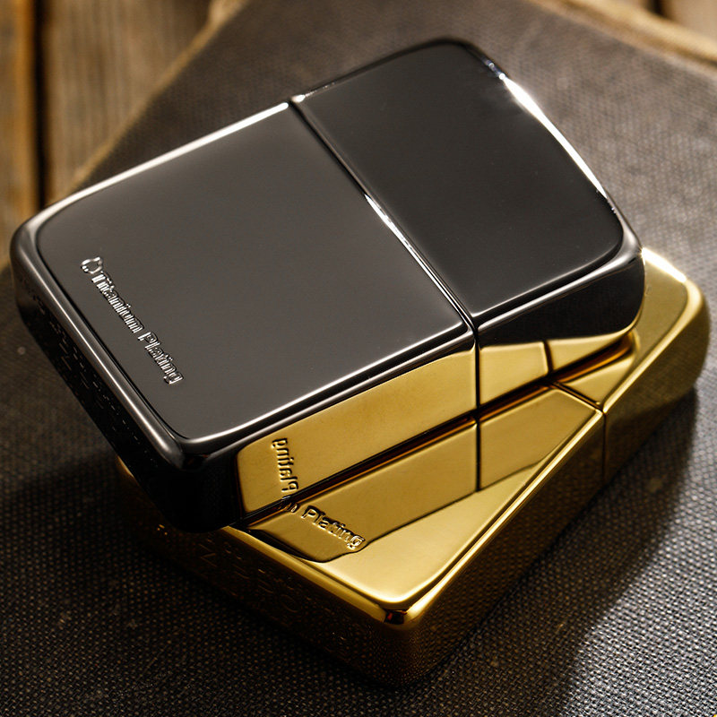 zippo镀钛雅痞镜面打火机