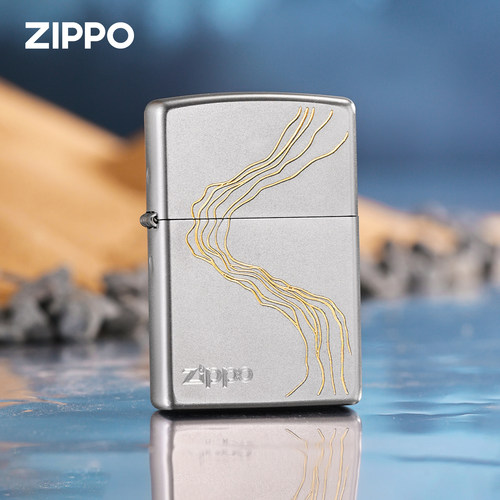 Zippo之宝划刻川流不息送礼火机