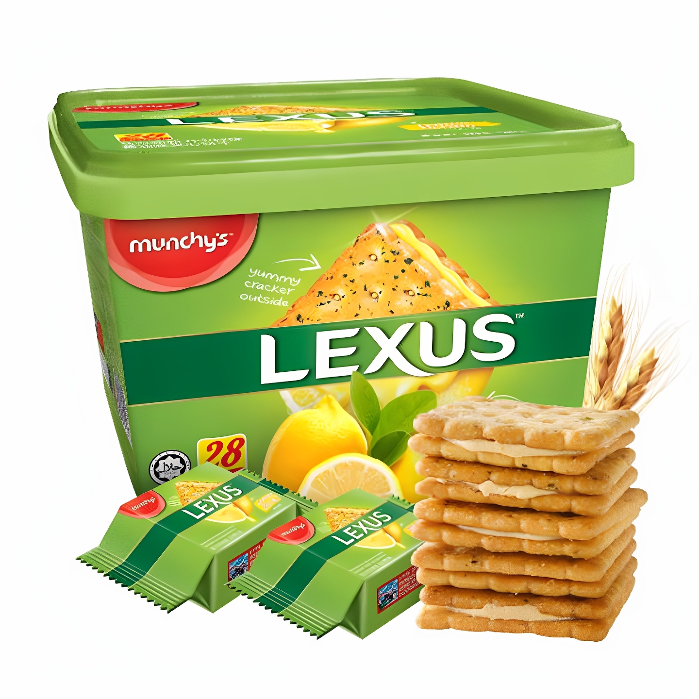 马奇新新夹心饼干532g进口柠檬