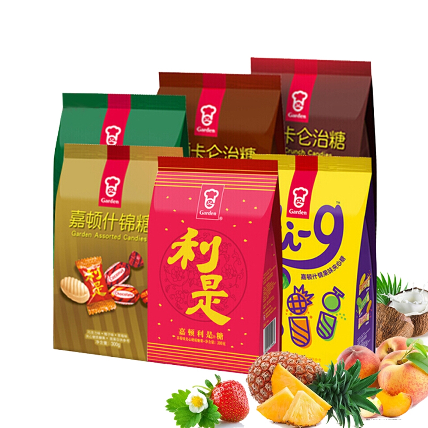 嘉顿糖果利是糖300g过节送礼年货员工福利薄荷什锦结婚喜糖婚庆糖