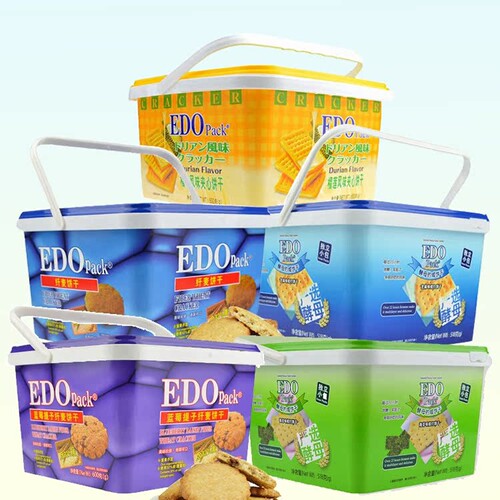 edopack纤麦粗粮夹心咸饼干