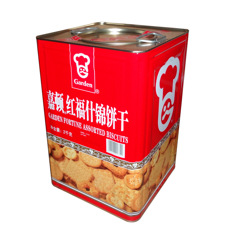 嘉顿红福什锦820g饼干
