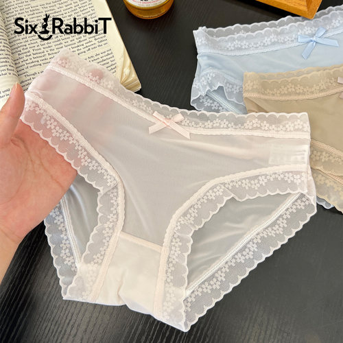 六只兔子纯棉裆舒适透气冰丝内裤
