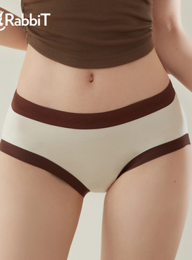 六只兔子莫代尔内裤女5A抗菌透气底裆无痕三角裤短裤中腰包臀裤头