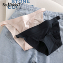 六只兔子性感无痕低腰三角裤全棉裆纯欲少女轻薄透气7A内裤短裤女