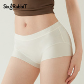 中腰不夹臀裤 女7A抑菌纯棉透气裆女士三角裤 头 内裤 六只兔子3条装