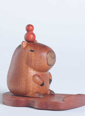 卡皮巴拉手机支架可爱创意办公室工位好物桌面装饰摆件生日小礼物