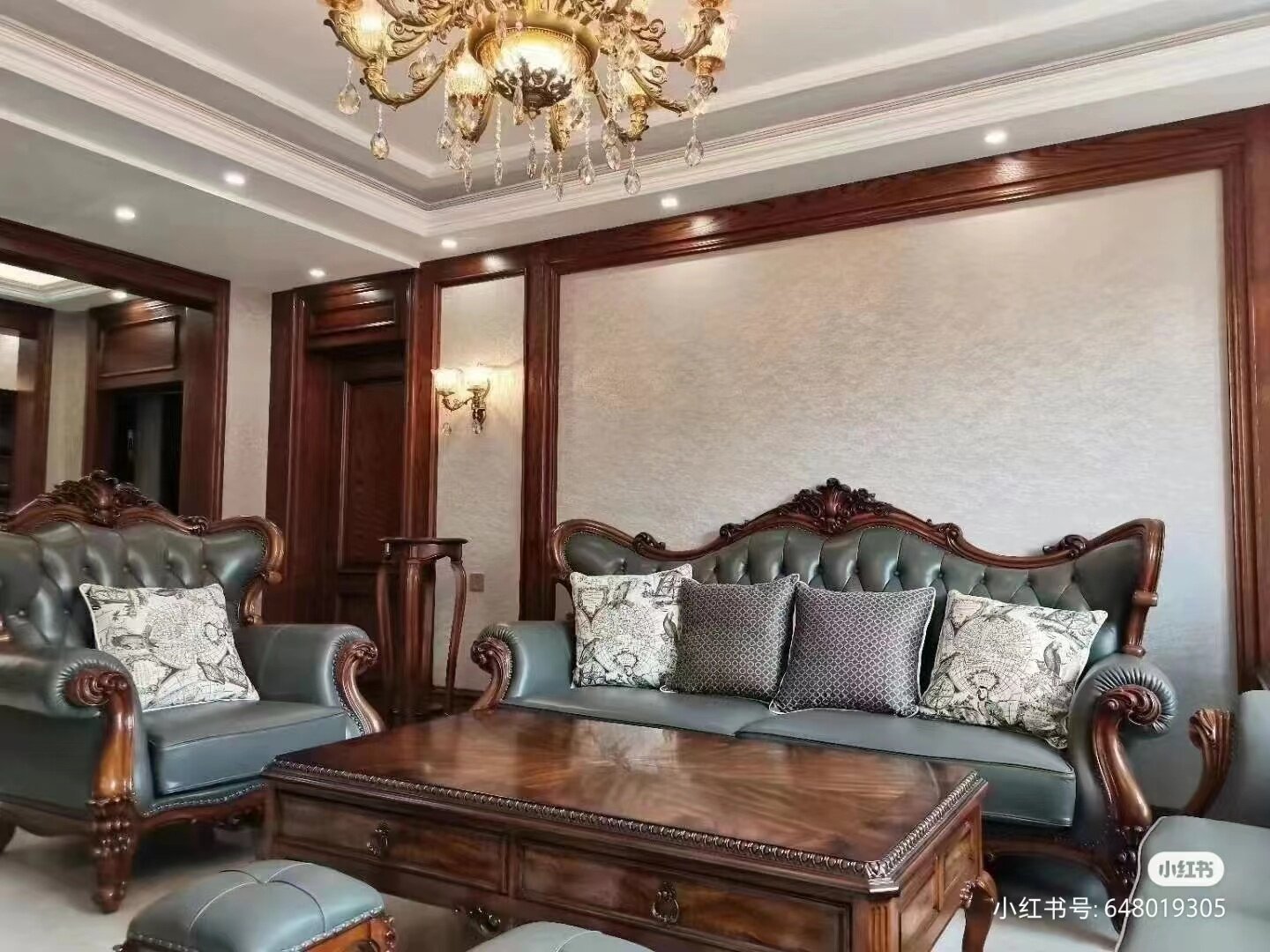 圣蒂sb正品 纯美 专卖店进口红榉木全原木 头层牛皮真皮 别墅