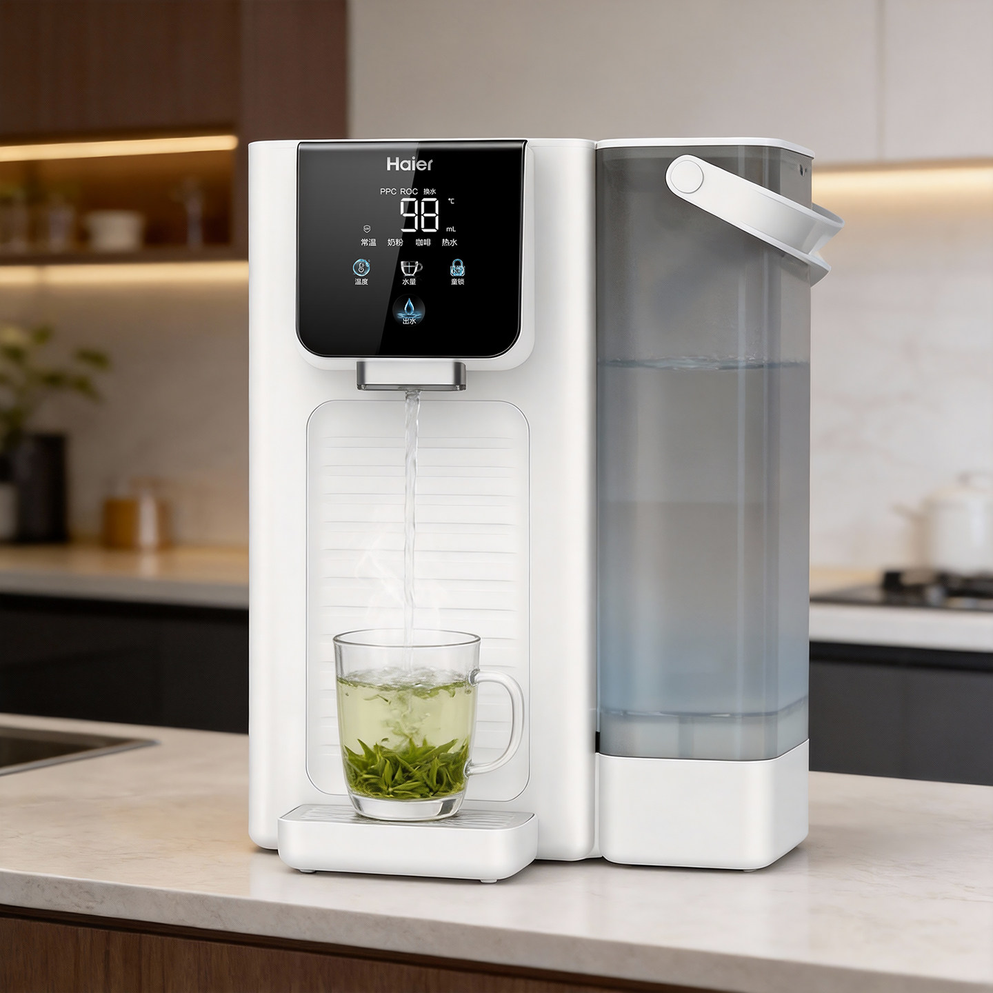 海尔小海鸥台式净饮机净水器家用低钠直饮即热式饮水过滤加热一体