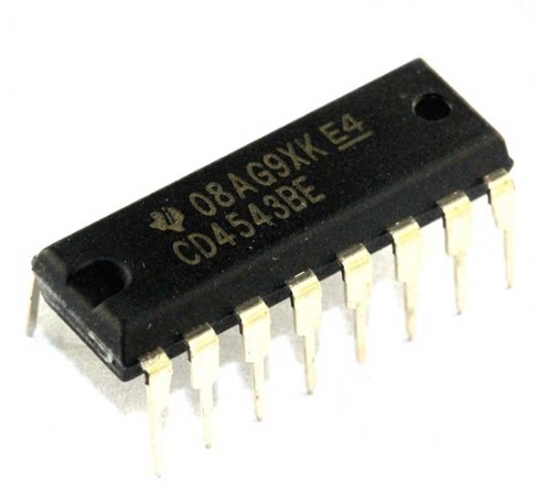 全新进口原装 CD4543BE DIP-16直插 LCD译码器驱动器 CMOS芯片
