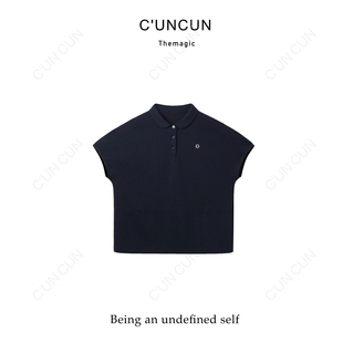 百搭舒适POLO衫 村村CUNCUN 2025夏新款 简约休闲圆领1105时尚