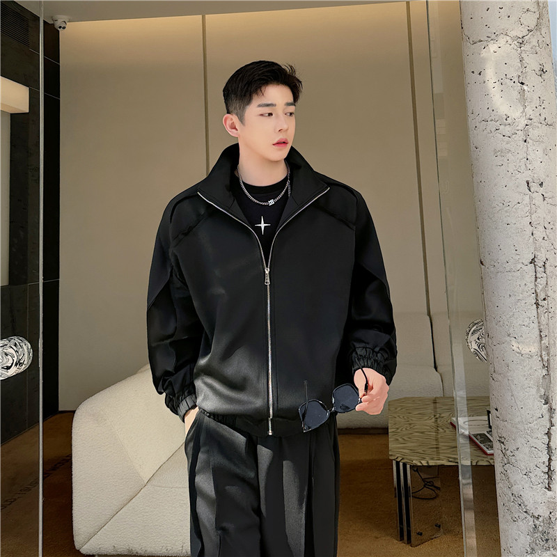 24春新款潮流时髦个性设计外绗缝造型小众韩版休闲套装CF21-P195,男装休闲套装,星座1304（原C205）