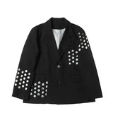 21年春夏时髦个性设计感激光破洞小众造型宽松休闲西服TF62-P135，男装西服，星座1304（原C205）