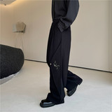 24秋新款潮流时髦个性贴片风刺绣设计小众造型宽松西裤F136-P90，男装西裤，星座1304（原C205）