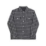 22年秋冬新款潮流时髦个性格子粗毛呢宽松休闲夹克外套T086-P135，男装夹克，星座1304（原C205）