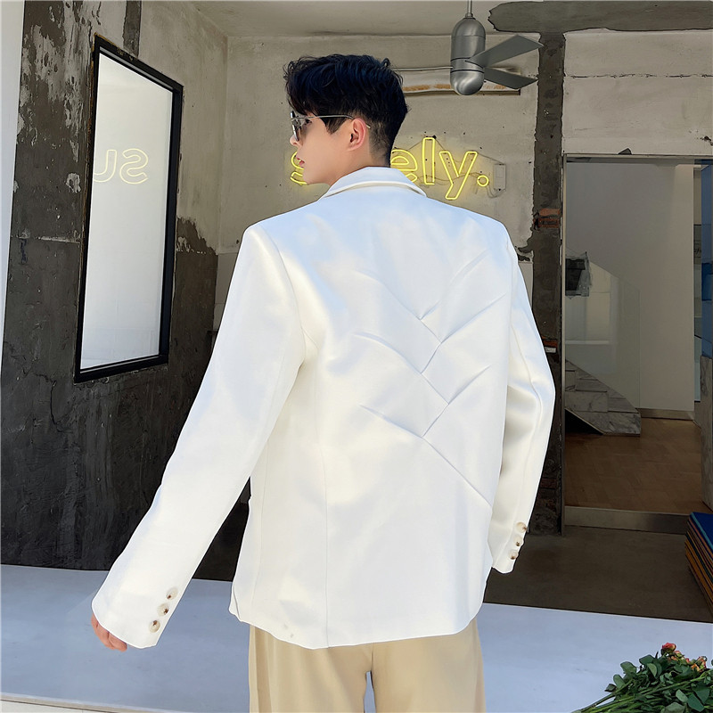 21秋季新款潮流小众个性设计前后立体裁剪造型西服外套TF70-P135,男装西服,星座1304（原C205）