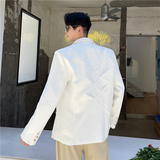 21秋季新款潮流小众个性设计前后立体裁剪造型西服外套TF70-P135，男装西服，星座1304（原C205）