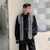 21年春新款个性设计双肩小香风飘带小众设计感假两件衬衣S112-P75，男装衬衫，星座1304（原C205）