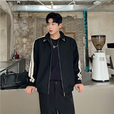 25春季新款潮流时髦韩版个性织带撞色小众休闲夹克外套T162-P135，商品下架区，星座1304（原C205）