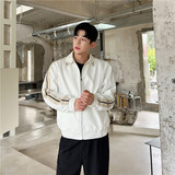 25春季新款潮流时髦韩版个性织带撞色小众休闲夹克外套T162-P135，商品下架区，星座1304（原C205）