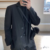 21年春季新款禁欲系小众个性设计配小熊宽松休闲西装TF54-P125，男装西服，星座1304（原C205）