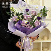 花喜爱 纸diy鲜花束包花纸花艺资材花店 母亲节花信系列创意包装