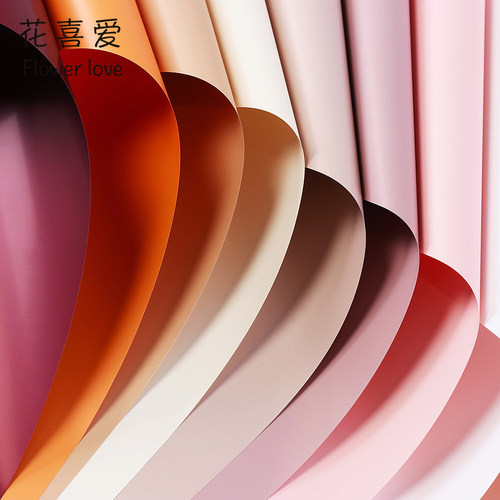 花喜爱韩风初恋糖果色磨砂欧雅纸