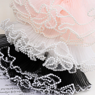 花喜爱内衬珍珠波浪纱百褶波浪纱花店包花浪花纱花束包装材料批