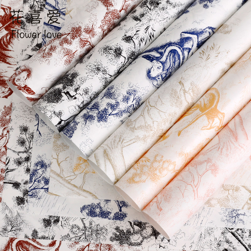 花喜爱午后红茶包花纸复古繁花纸花束包装纸鲜花包装花店花艺资材,鲜花速递/花卉仿真/绿植园艺,花艺包装纸,淘宝优惠券,粉丝福利购,淘宝优惠卷