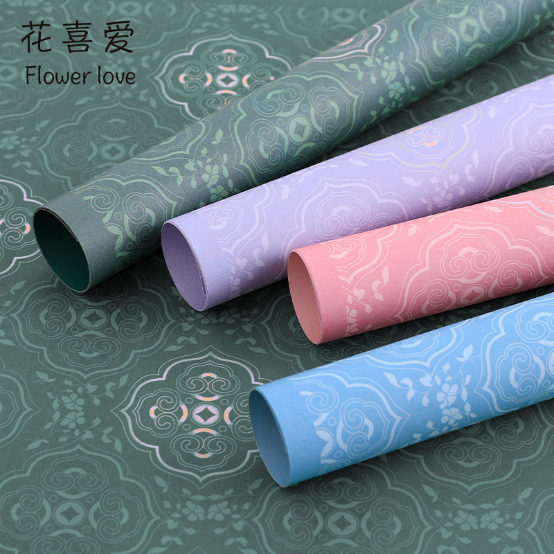 花喜爱中式云锦包花纸防水风华纸