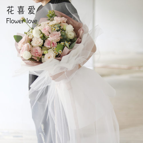网红仙女纱花喜爱鲜花包装材料