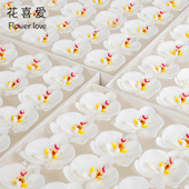 花喜爱 网红白色蝴蝶兰仿香皂花香薰花手工DIY材料兰花花束包花用