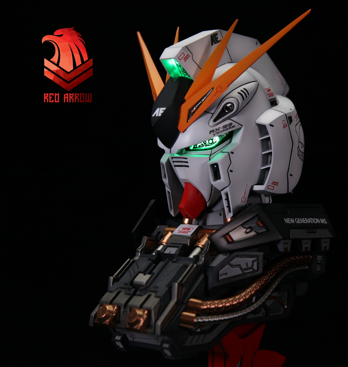 1/35高达头像   RX-93牛高达头像模型   树脂白模  全新现货