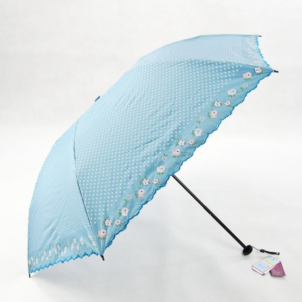 新品宏达9240超轻细铅笔小彩黑胶防晒加强紫外线遮太阳洋伞0透光