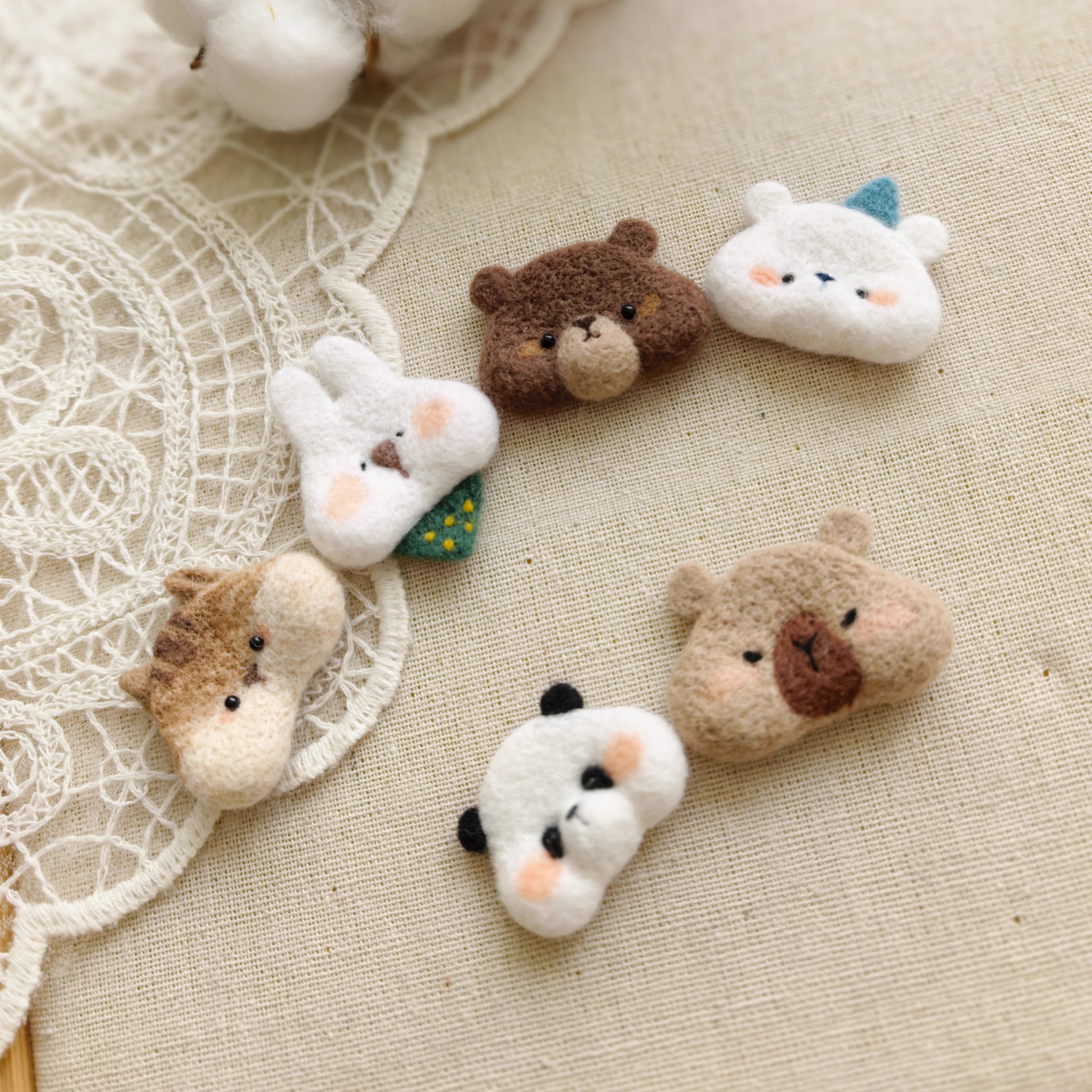 糖罐手作童趣羊毛毡胸针