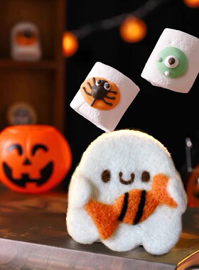 万圣节发夹羊毛毡原创设计可爱