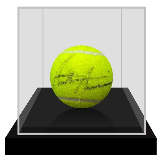 网球选手安德烈阿加西亲笔签名网球含证书展示盒