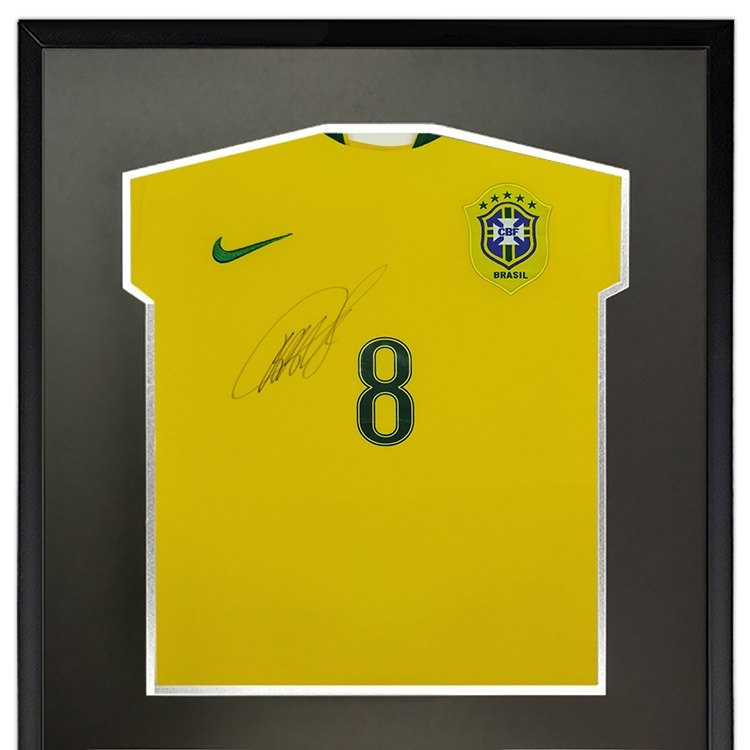 卡卡 2006世界杯巴西队 亲笔签名足球服球衣 裱框含SA证书