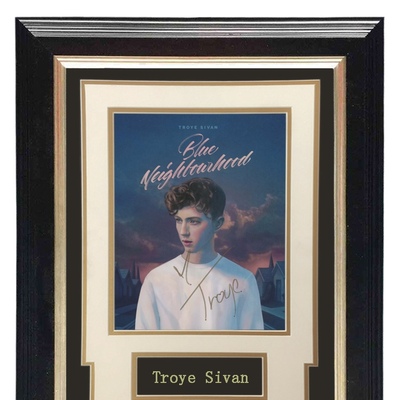 周边收藏 Troye Sivan特洛耶希文 亲笔签名 照片裱框 含SA证书