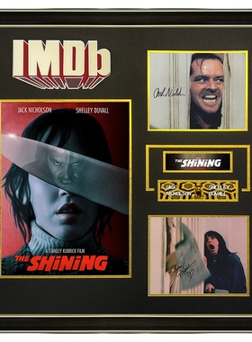IMDB 闪灵 杰克尼科尔森 谢莉杜瓦尔 亲笔签名照片裱框 含SA证书