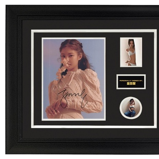 含SA证书 现货收藏 亲笔签名照片 金珍妮 裱框 BLACKPINK