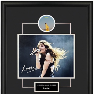 收藏 Lorde洛德 亲笔签名 照片裱框 含SA证书 Solar Power