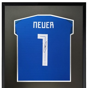 诺伊尔 2018世界杯德国队亲笔签名足球服门将球衣 裱框含SA证书