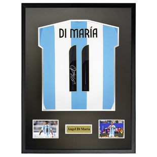 迪玛利亚 2024阿根廷队 亲笔签名足球服球衣 迪马利亚 裱框含证书