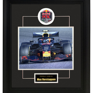 F1赛车手马克斯维斯塔潘亲笔签名照片含证书装 裱框
