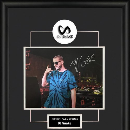 收藏 DJ Snake蛇王 亲笔签名 照片裱框 含SA证书 法国DJ制作人
