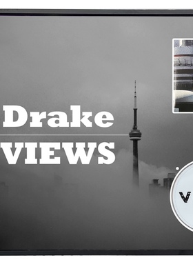 公鸭 德雷克Drake 亲笔签名 Views封面精裱框 含SA证书 说唱歌手