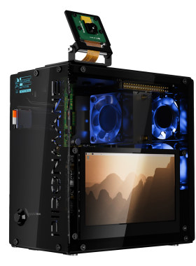 树莓派5 Pironman 5 Pro Max NVMe M.2 固态硬盘 PCIe机箱外壳
