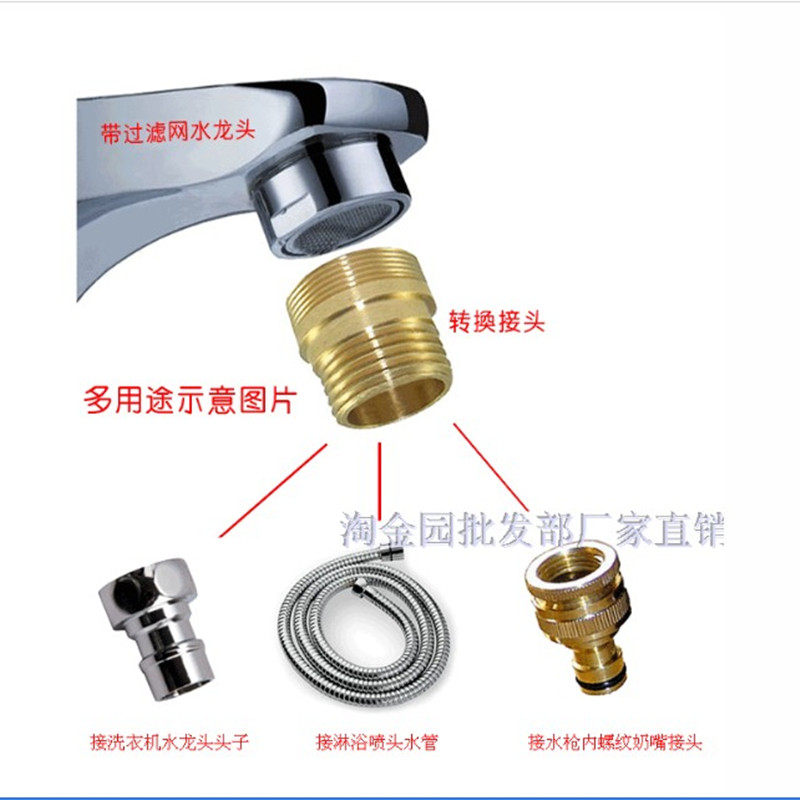 厨房台盆净水器电热24转接接头